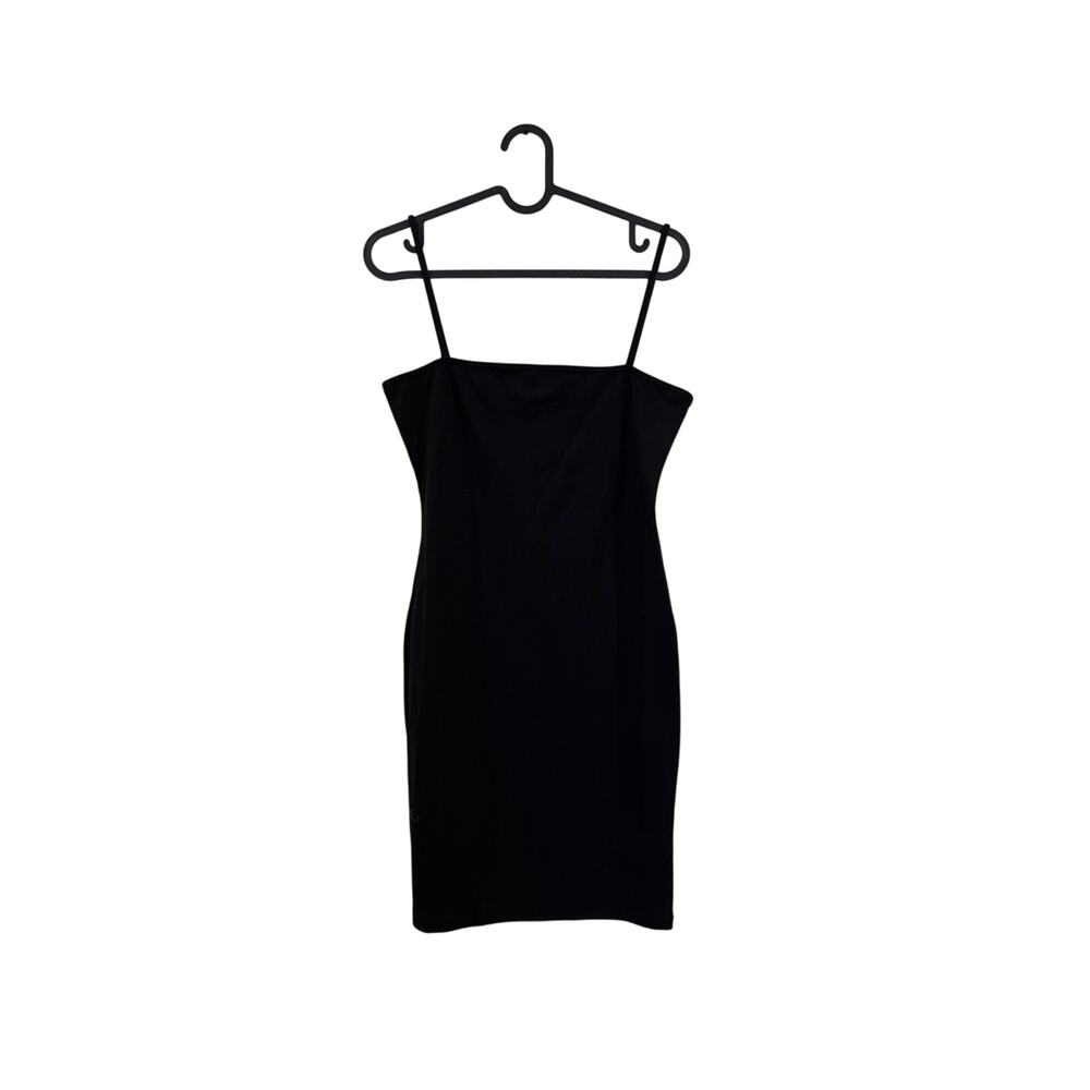 Black tank dress stretch cotton blend